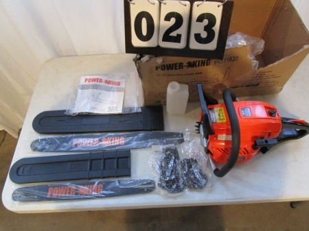 Power King Chain Saw - 18 & 22 Bars & Chains