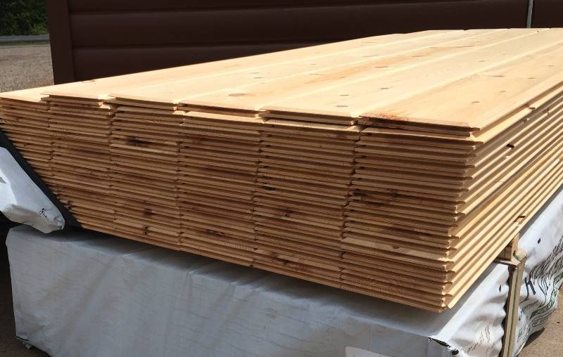 lot 108259 image: 1x8x8 Ponderosa Pine Tongue and Groove Outs