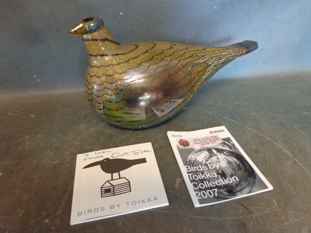 lot 19 image: Toikka Glass Bird