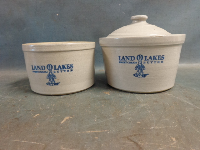 lot 114 image: Red Wing Butter Crocks