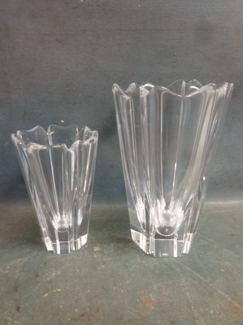 lot 130 image: Crystal Vases