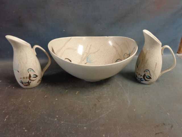 lot 132 image: Red Wing Bowl and Pitchers