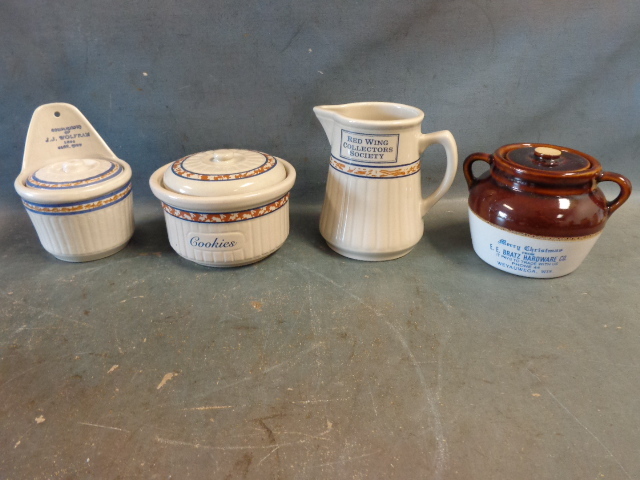 lot 150 image: Red Wing Commemorative Crockery