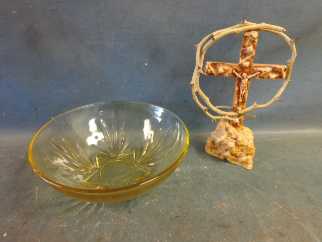 lot 181 image: Crucifix and Bowl