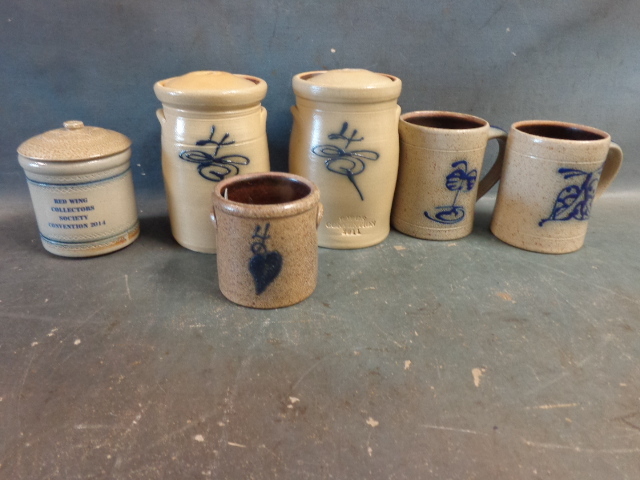 lot 200 image: Red Wing commemorative Crockery