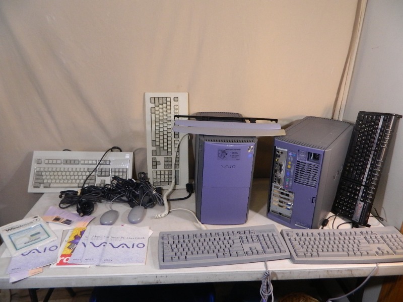 lot 184 image: 2 Sony Vaio Computer Towers and Accessories