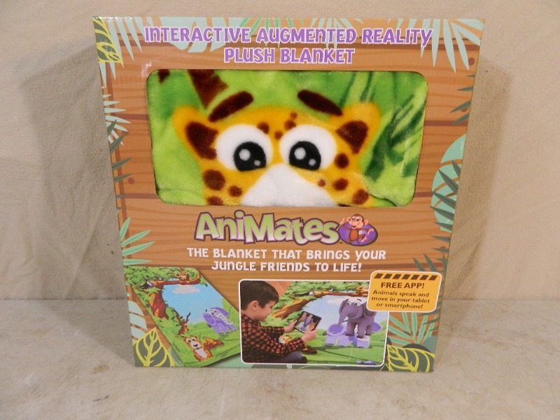 lot 74 image: New Animates Interactive Augmented Reality Plush Blanket