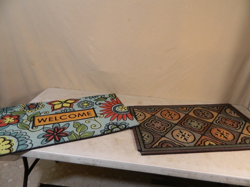 lot 77 image: 2 New Heavy Rubber Doormats