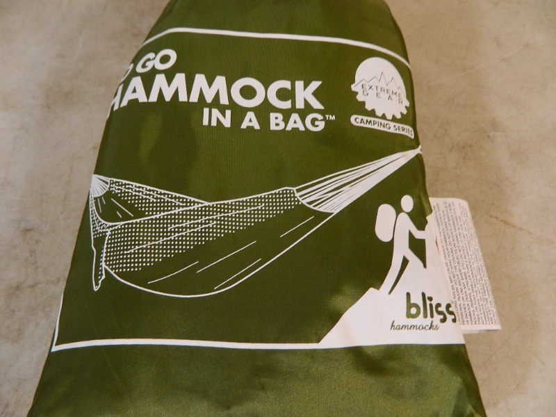 lot 79 image: New Bliss To Go Series Camping Hammock in A Bag