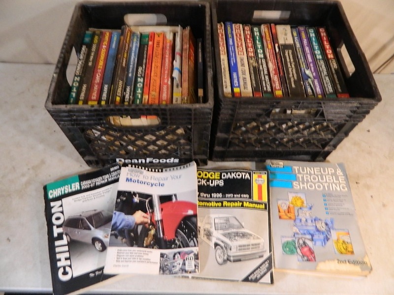 lot 155 image: Chilton and Haynes Auto Service Manuals