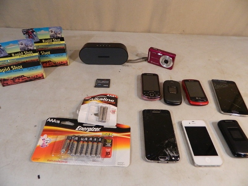 lot 188 image: Cellphones, Bluetooth Speaker, and More