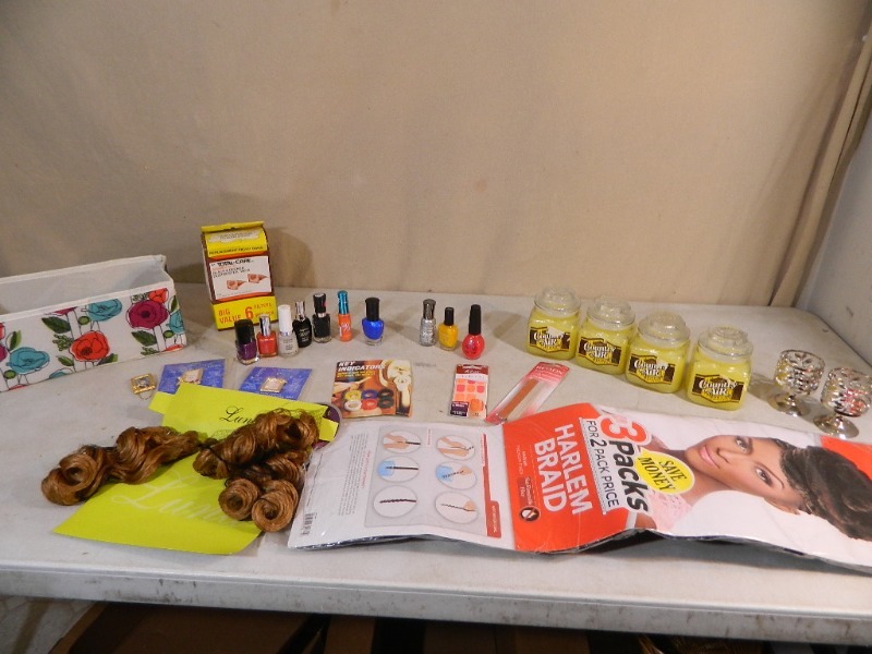 lot 215 image: New Candles, Hair, Polish and More