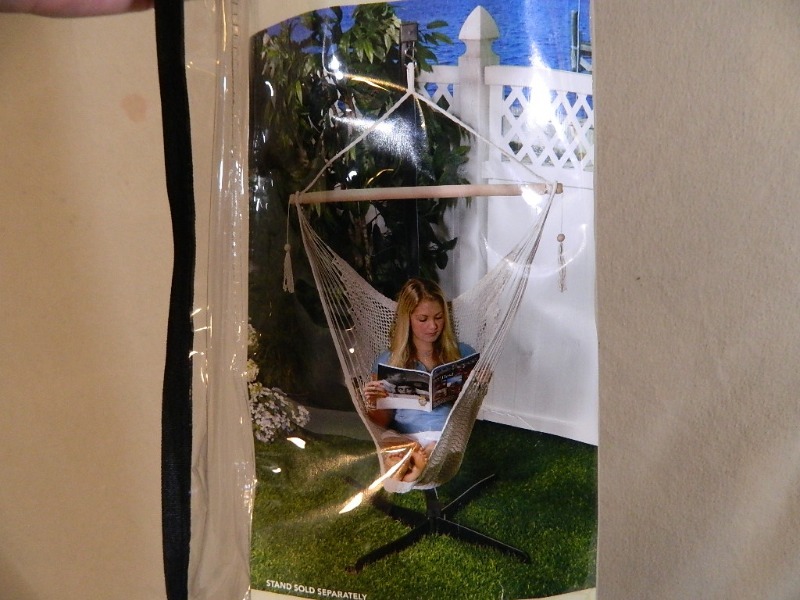 lot 70 image: New Bliss Cotton Rope Hammock Chair