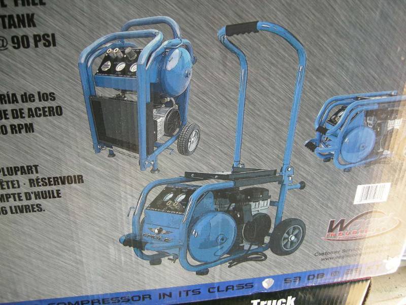 lot 15 image: Eagle Silent Series 6 Gallon Portable Air Compressor