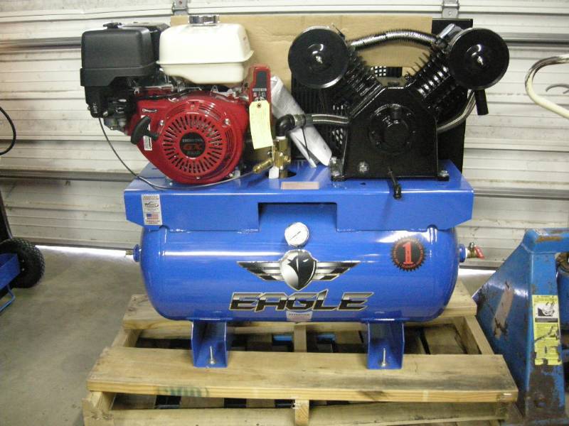 lot 3 image: Eagle Honda Truck Mount Air Compressor