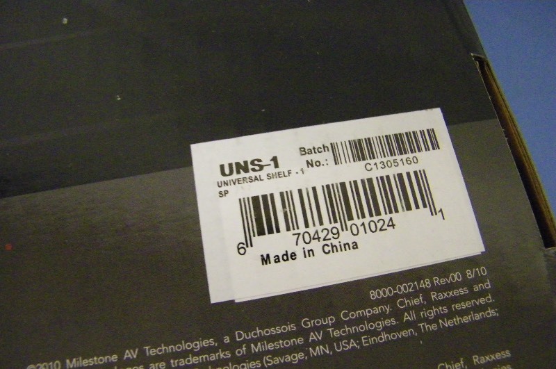 lot 23 image: Two (2) New Raxxess Universal AudioVideo Equipment Rack Shelf  Shelves