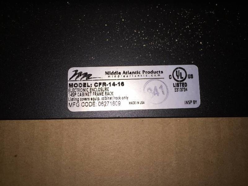 lot 62 image: Middle Atlantic AudioVideoStereoControl System Equipment Rack