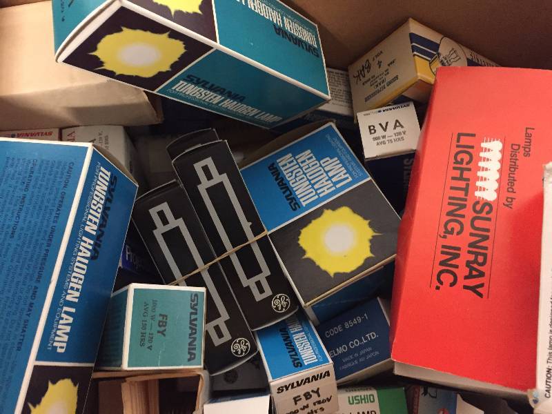 lot 63 image: Lot of Miscellaneous New (Old Stock) Light BulbsLamps for Video Equipment & More