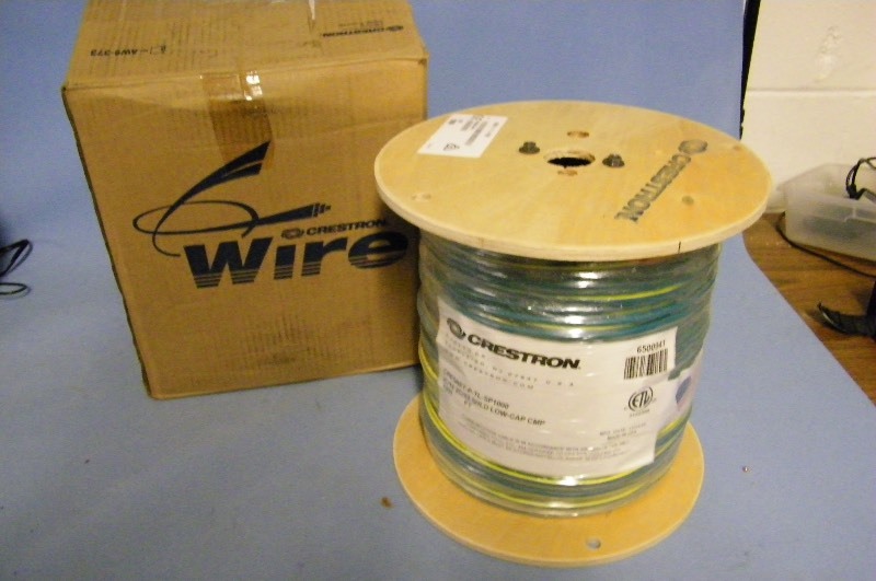 lot 89 image: 1,000 Spool of New Crestron Plenum-Rated Control Cable