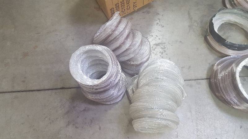 lot 306B image: Lot of (Approximately 60) Feet of 8in. Diameter Clear Flexible Venting Hose