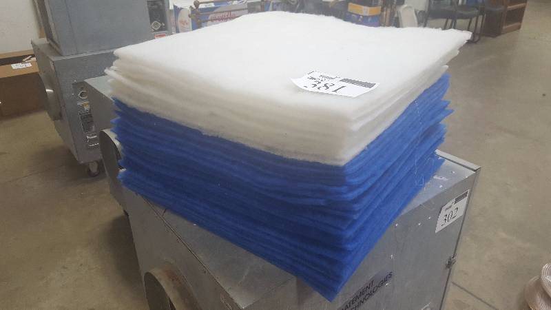 lot 381 image: Lot of (30) Square Foam Filter Sheets
