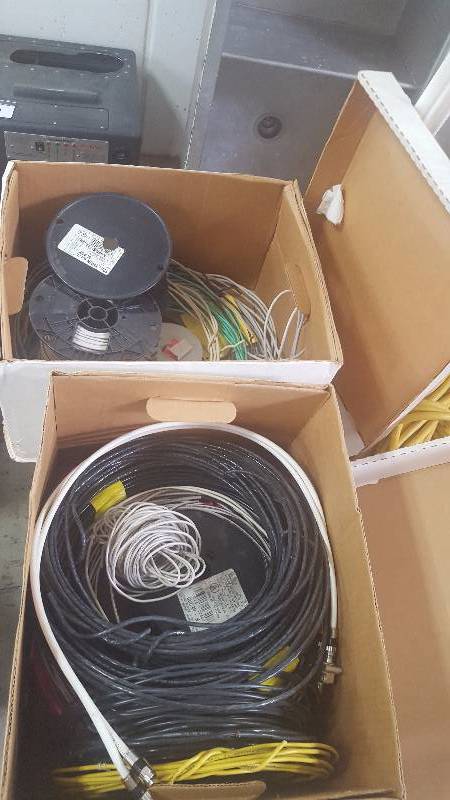 lot 386 image: Lot of (2) Boxes of Cat5e Cable, Wire