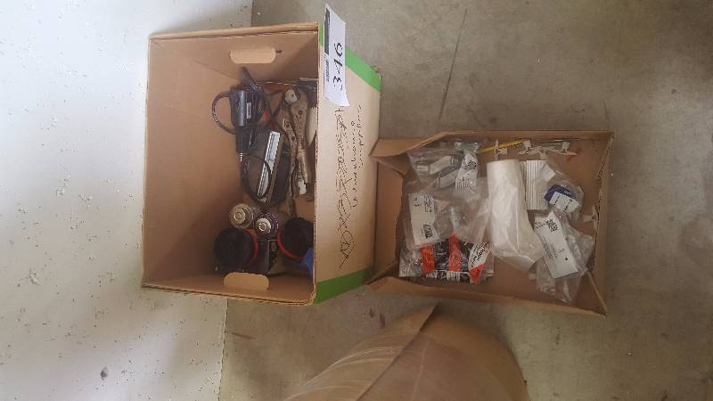 lot 346 image: Glue Gun, 15ft. Cut Cord Replacement Cord, Locking Pliers, Screwdriver, And More