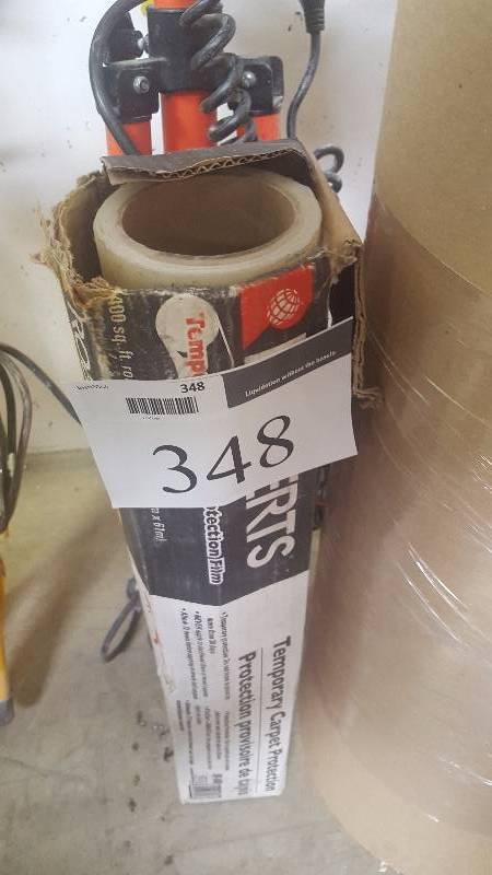 lot 348 image: Roll of Temporary Carpet Protection Film