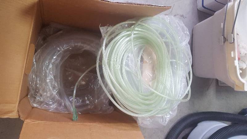 lot 366 image: Box of 38in. & 58in. OD Clear Wall Tubing