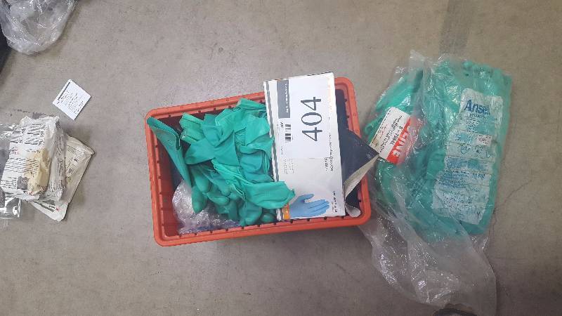 lot 404 image: Uline S-7964L Chemical Resistent Nitrile Lined Gloves