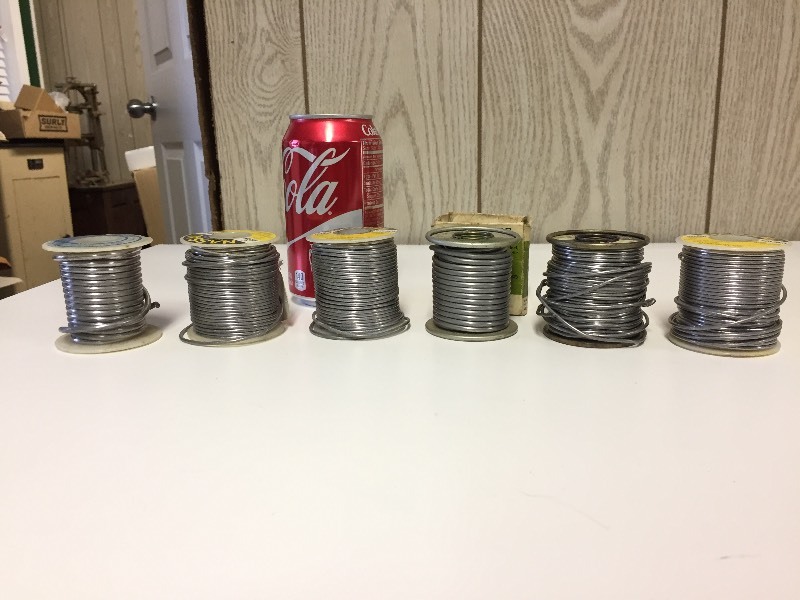 lot 65 image: Solder - C Rosin, WW Rosin, Solid Wire, 6040