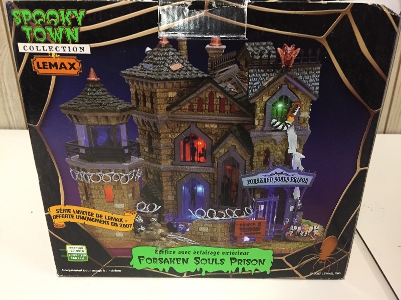 lot 84 image: LEMAX Halloween Village Forsaken Souls Prison