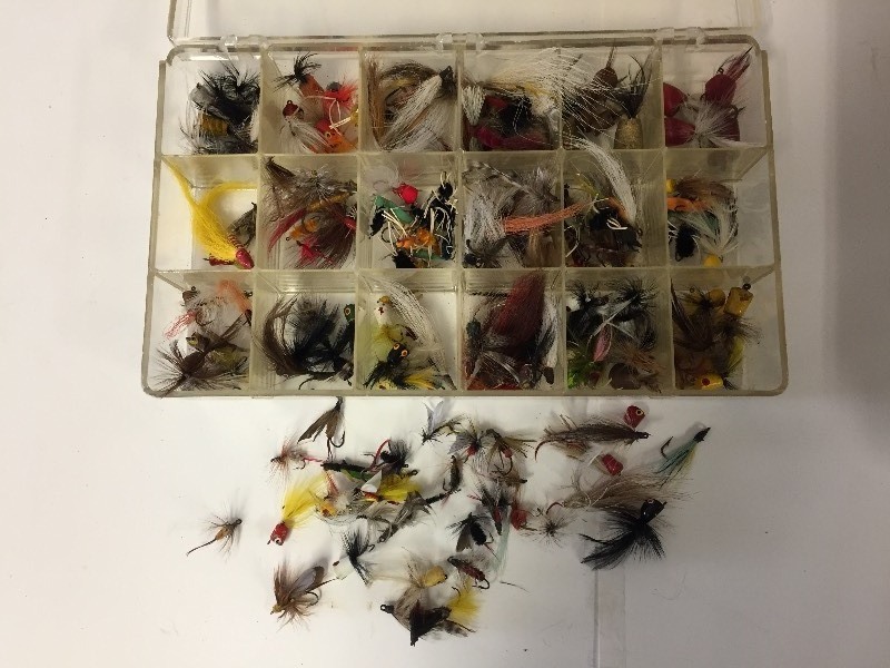 lot 36 image: Fishing Tackle Tray full of Lures