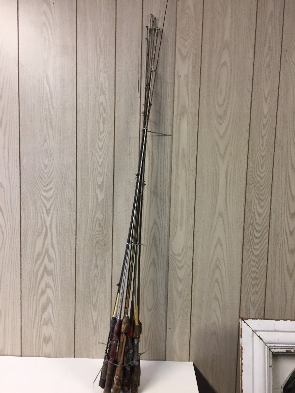 lot 53 image: 14 Vintage Fishing Rods