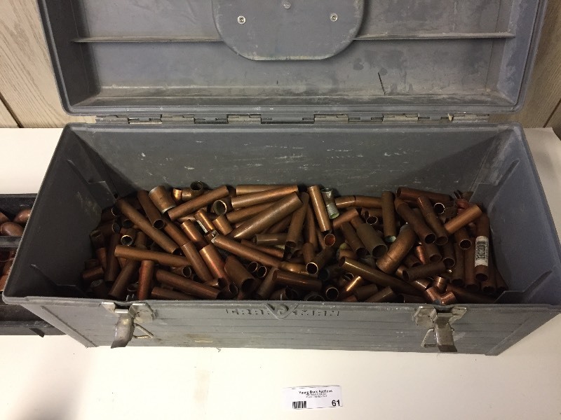 lot 61 image: Copper Fittings in Large Craftsman Toolbox