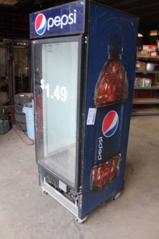 lot 278 image: Pepsi Commercial Display Refrigerator