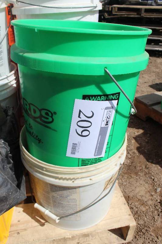 lot 209 image: Lot of (2) Buckets of Fish Tank Gravel