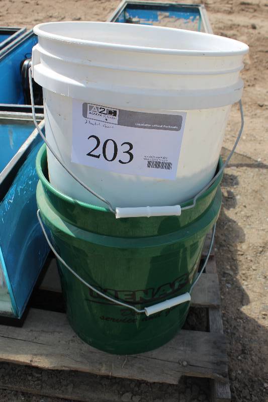 lot 203 image: Lot of (2) Buckets of Fish Tank Gravel