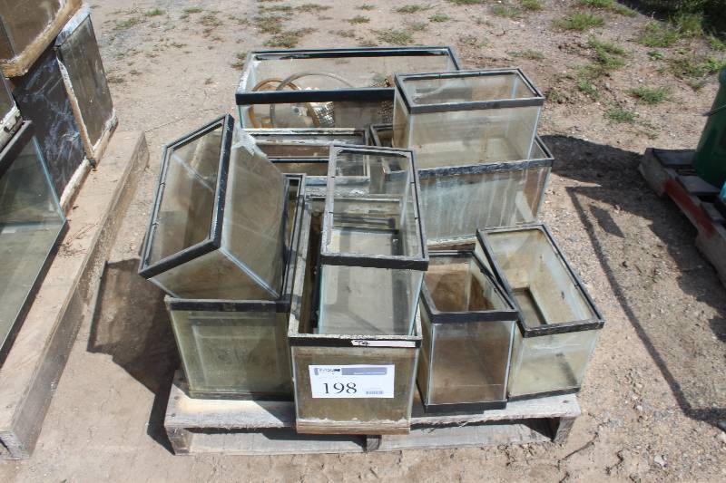 lot 198 image: Lot of Various Gallon Fish Tanks