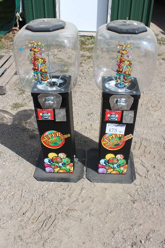lot 175 image: Lot of (2) $.50 Toy Dispenser Machines