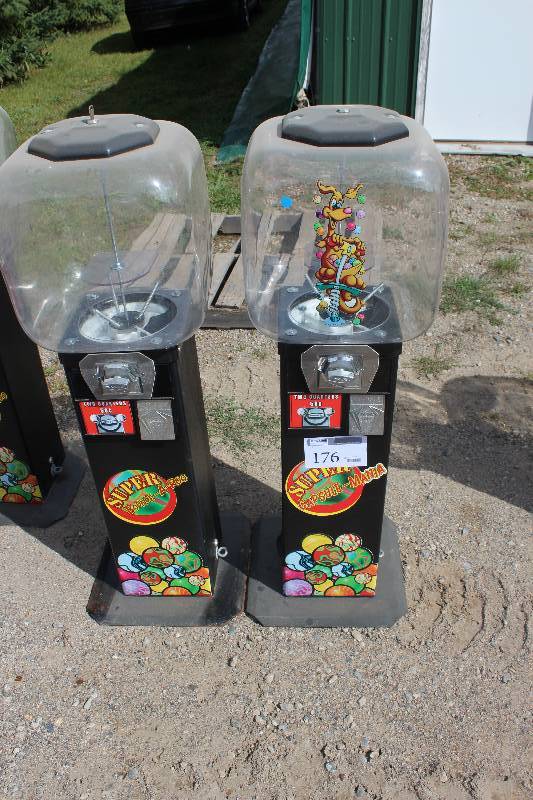 lot 176 image: Lot of (2) $.50 Toy Dispenser Machines
