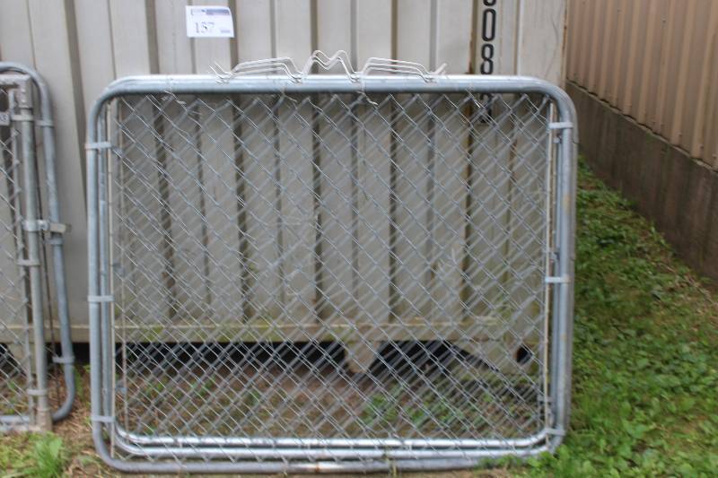 lot 157 image: Lot of (3) Chain-link Fence Gates