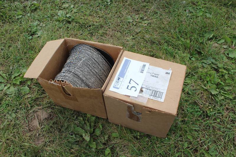 lot 57 image: Lot of (2) Boxes of Disc Sander Pads