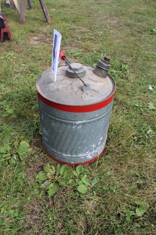 lot 58 image: Metal Gasoline Can