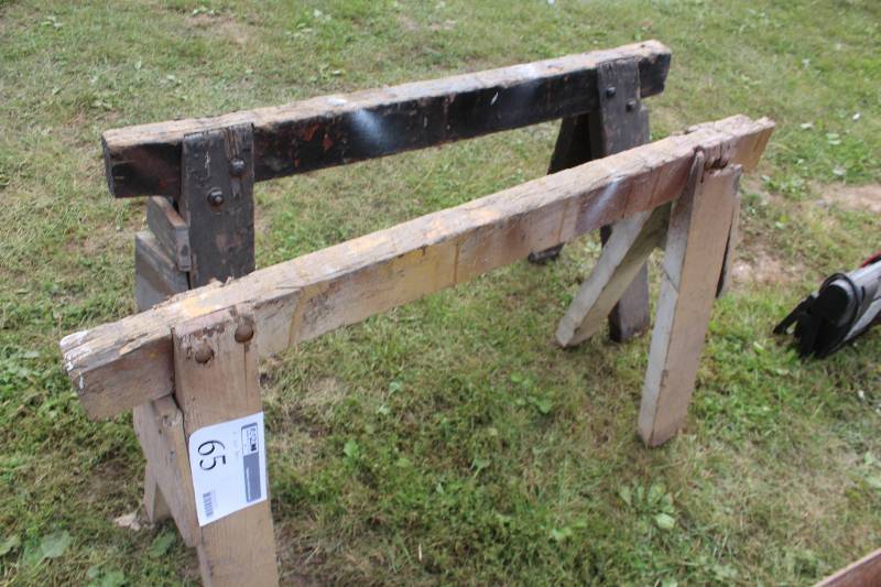lot 65 image: Lot of (2) Saw Horses