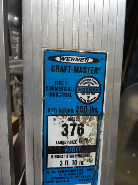 Werner 6 Aluminum Step Ladder