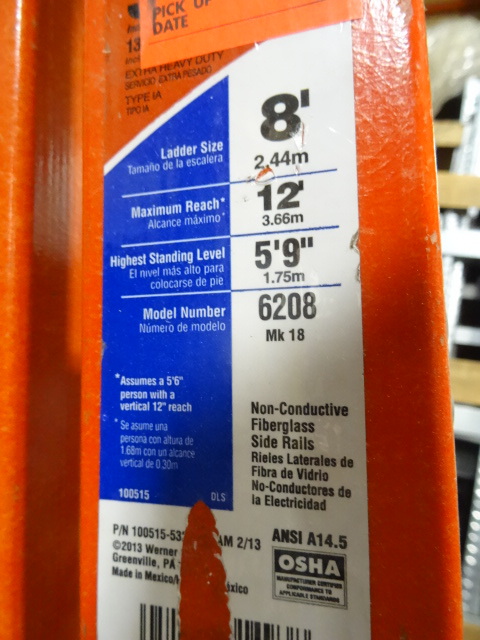 Werner 8 Fiberglass Step Ladder