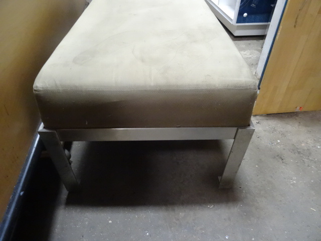 Metal Framed 2 Person Waiting Room Bench