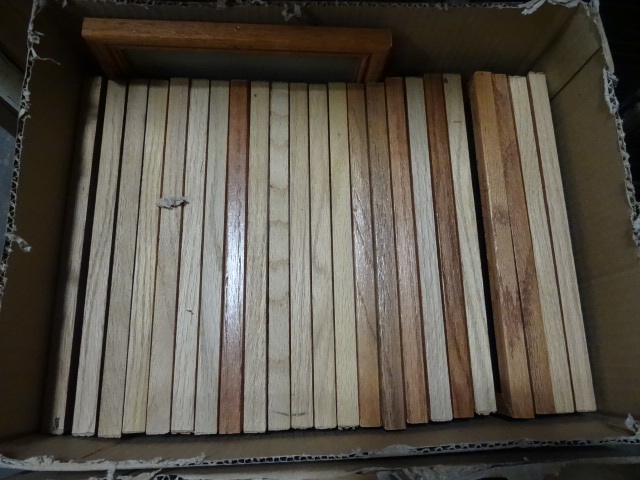 Box Of Wood Framed Picture Frames.