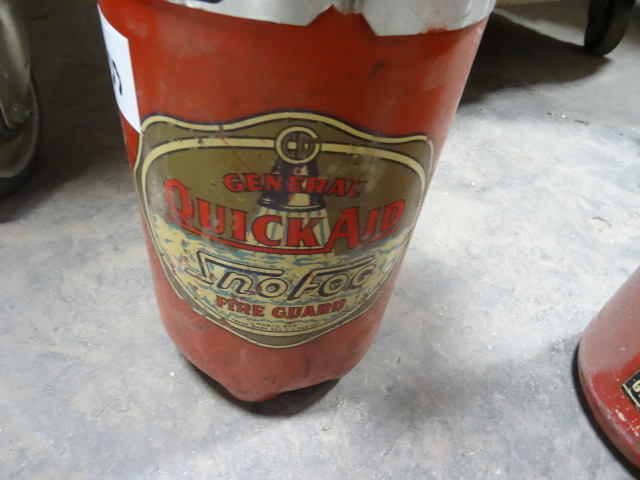 Vintage General Quick Aid Snofog Fire Guard Fire Extinguisher
